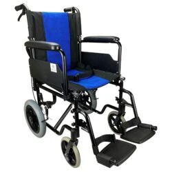 Lightweight Folding Travel Aluminium Wheelchair | Transport Wheelchair - Image 5