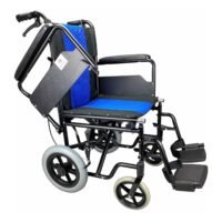 Lightweight Aluminium Folding Wheelchair Attendant Transport Transit