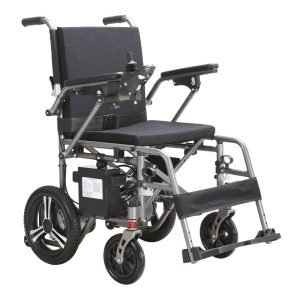 Lightweight Foldable Electric Wheelchair With Lithium Battery | MobilityPlus+ Featherlite | Compact Electric Wheelchair