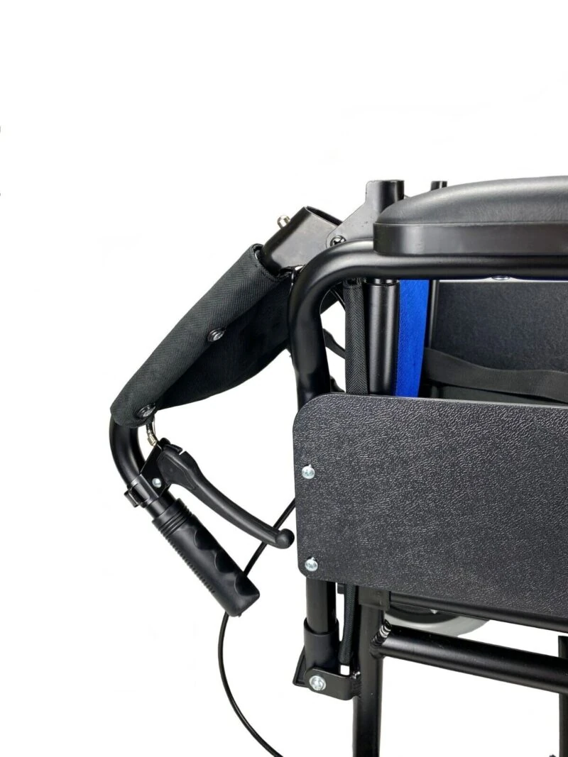 Lightweight Folding Travel Aluminium Wheelchair | Transport Wheelchair - Image 2
