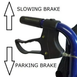 Lightweight Folding Wheelchairs For Travelling With Bag | Travel Wheelchair with Attendant Brakes - Image 2