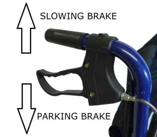 Lightweight Folding Wheelchairs For Travelling With Bag | Travel Wheelchair with Attendant Brakes - Image 2