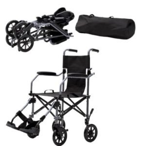 Lightweight Folding Wheelchairs For Travelling With Bag | Travel Wheelchair