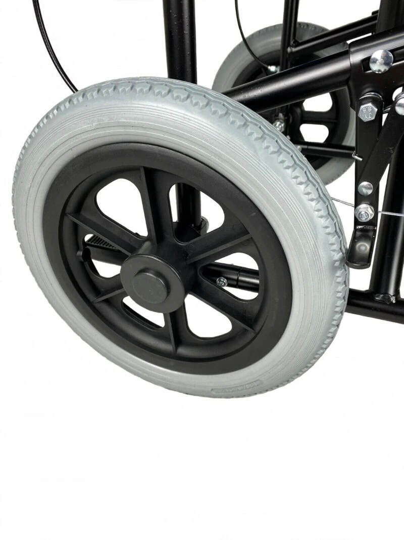 Lightweight Folding Travel Aluminium Wheelchair | Transport Wheelchair - Image 6