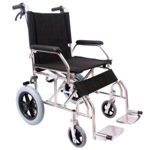 Lightweight Travel Wheelchair | Compact Transit Wheelchair, with Attended Brakes & Footrest