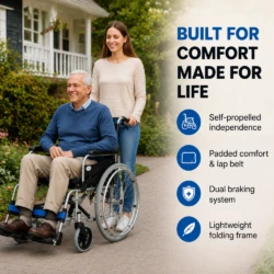 Self Propelled Folding Wheelchair