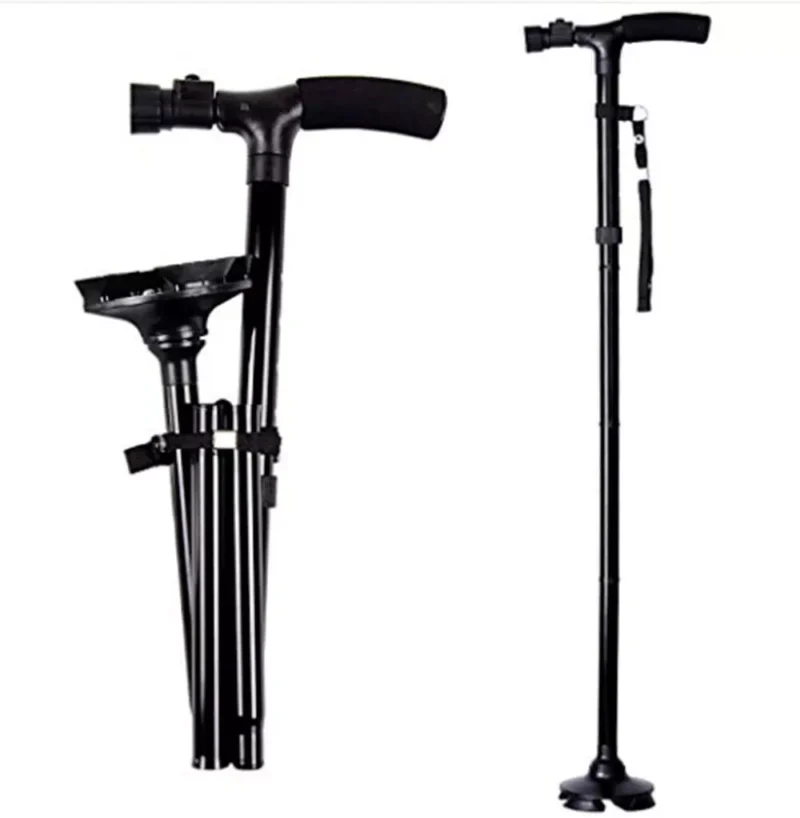 Walking Stick With Light | Folding Walking Cane Stick | Height Adjustable Heavy Duty | Foldable | Lightweight - Image 15