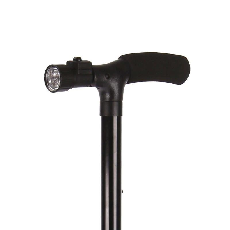 Walking Stick With Light | Folding Walking Cane Stick | Height Adjustable Heavy Duty | Foldable | Lightweight - Image 5