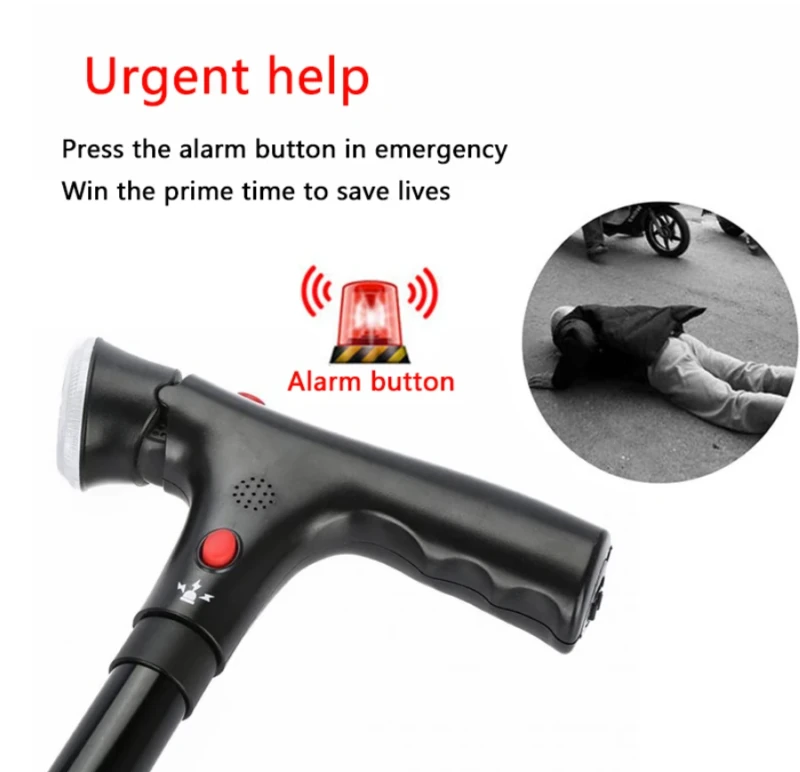 Walking Stick With Led Torch | Walking Stick | Gift for Elderly | Present for Old Couple - Image 3