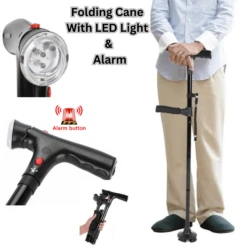 Walking Stick With Led Torch | Walking Stick | Gift for Elderly | Present for Old Couple - Image 10