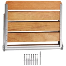 Fold Down Shower Seat | Wall Mounted Folding Shower Seat | for Adults & Seniors - Image 9