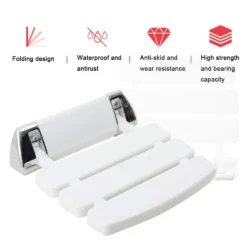 Wall Mounted Foldable Shower Seat - Image 2