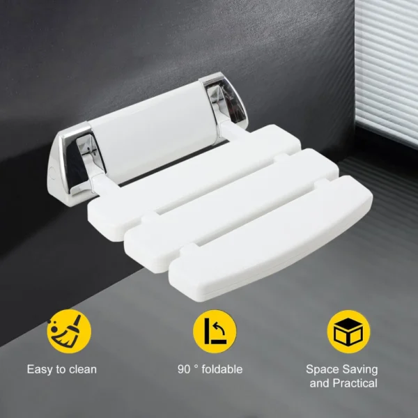 Shower-Seat-Bathroom-Wall-Mounted-Mobility-Aid-Fold-Up