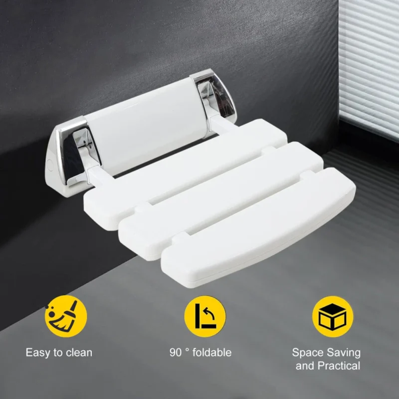 Wall Mounted Foldable Shower Seat - Image 7