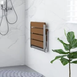 Fold Down Shower Seat | Wall Mounted Folding Shower Seat | for Adults & Seniors - Image 7