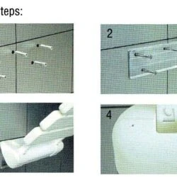 Wall Mounted Foldable Shower Seat - Image 4