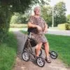 Rollator Walker with Large Wheels for Rough Surfaces | Mobilex Lion All Terrain Lightweight Aluminium Rollator