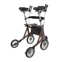 Mobilex Tiger Outdoor Rollator with forearm supports and four wheels.