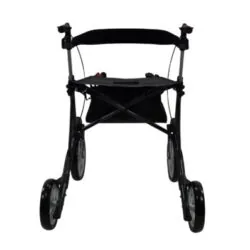 Front view of Mobilex Lion rollator with large wheels.