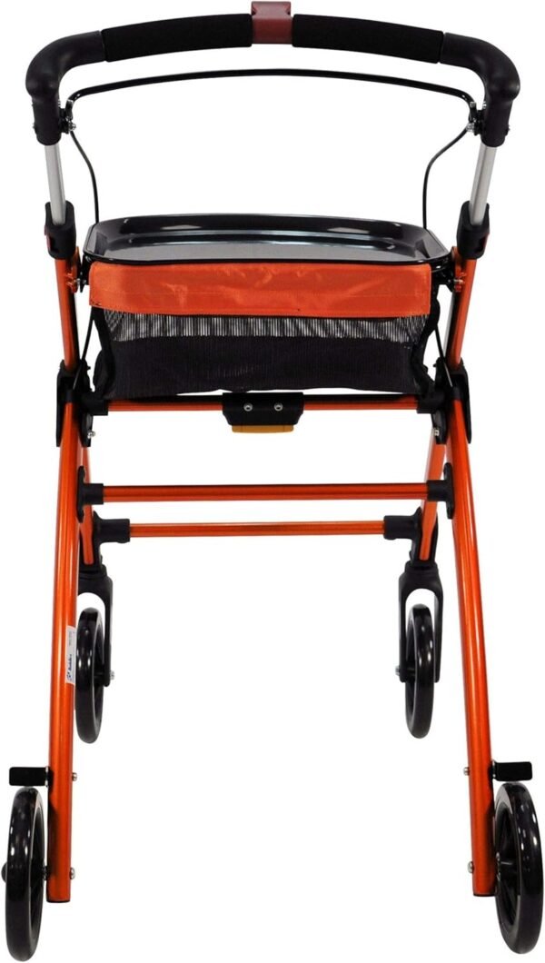 indoor rollator with tray-indoor walker with tray, walker with tray for elderly, narrow indoor rollator, indoor walker for elderly