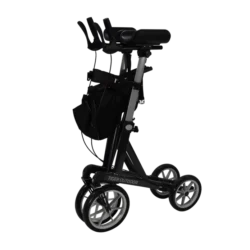 Side view of Mobilex Tiger Outdoor Rollator with forearm supports.