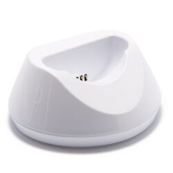 White charging dock for the Personal Alarm for Elderly.