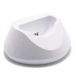 White charging dock for the Personal Alarm for Elderly.