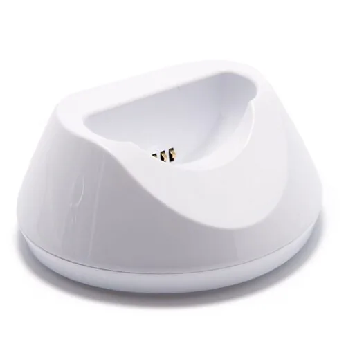 White charging dock for the Personal Alarm for Elderly.