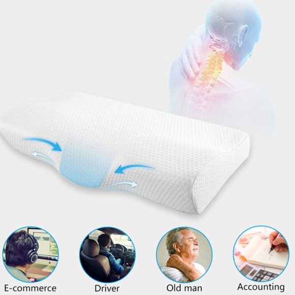 Contoured Orthopaedic Memory Pillow For back Pain
