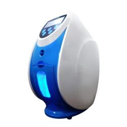 Bio-Lec O2 Concentrator with blue and white design.