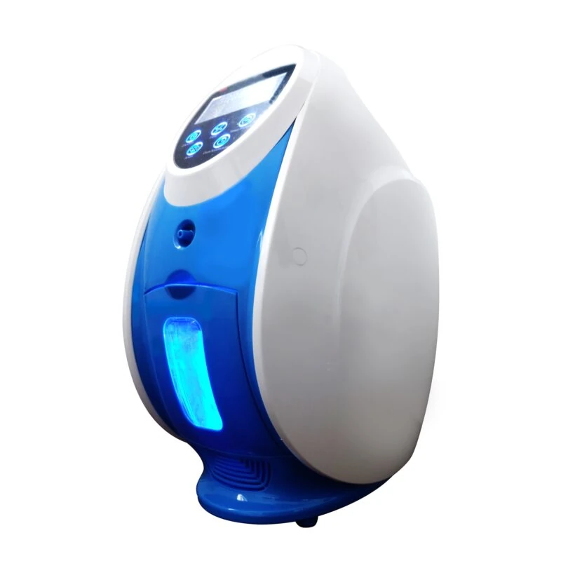 Bio-Lec O2 Concentrator with blue and white design.