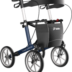 Lightweight Folding Rollator with Seat & Big Puncture Proof Wheels | Mobilex Panda Comfort - Image 1