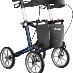 Lightweight Folding Rollator with Seat & Big Puncture Proof Wheels | Mobilex Panda Comfort
