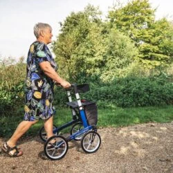 Lightweight Folding Rollator with Seat & Big Puncture Proof Wheels | Mobilex Panda Comfort - Image 6