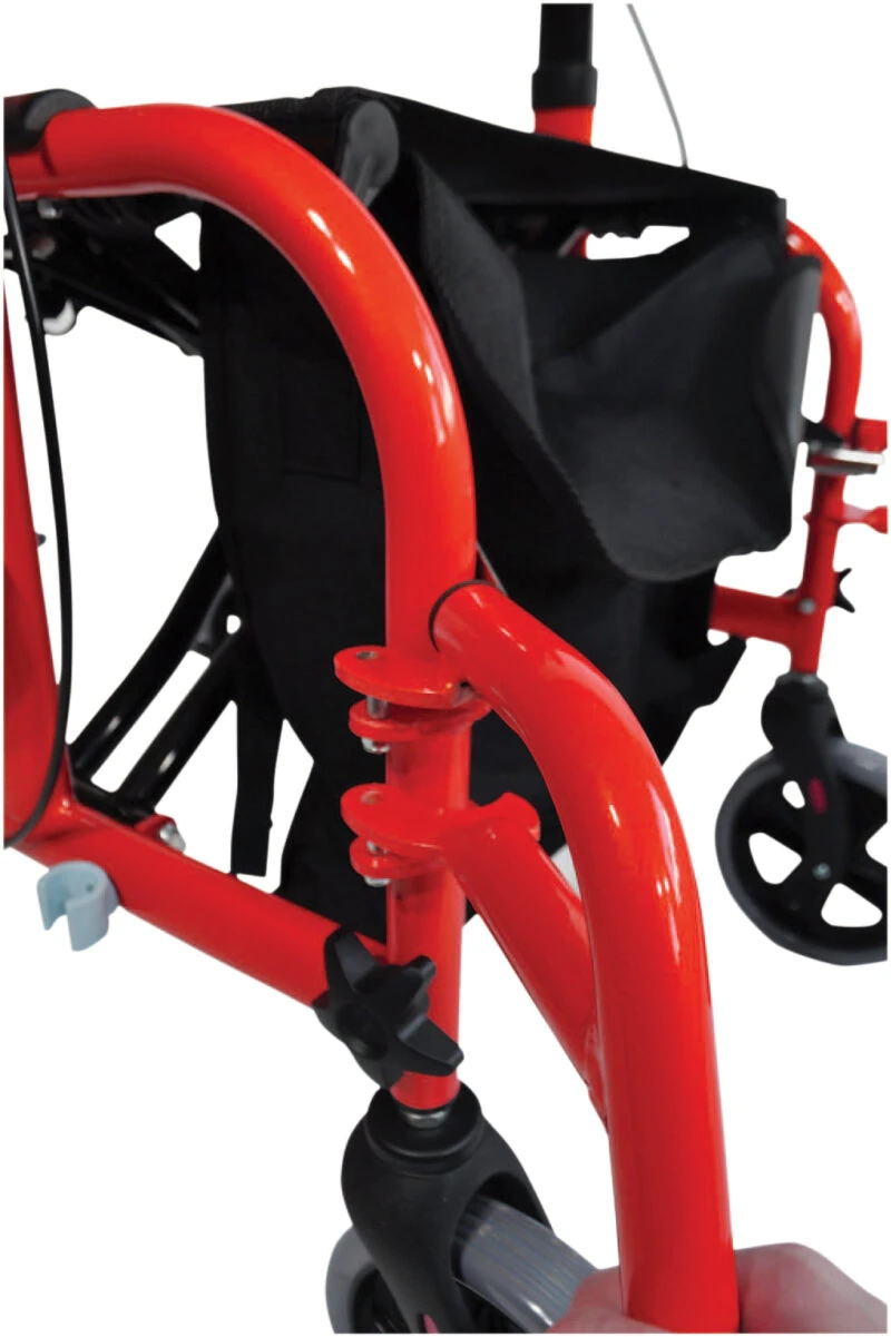 Lightweight Folding Rollator With Seat and Travel Wheelchair | Rollator & Manual Wheelchair For Disabled & Elderly - Image 6