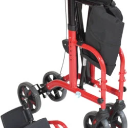 Lightweight Folding Rollator With Seat and Travel Wheelchair | Rollator & Manual Wheelchair For Disabled & Elderly - Image 3