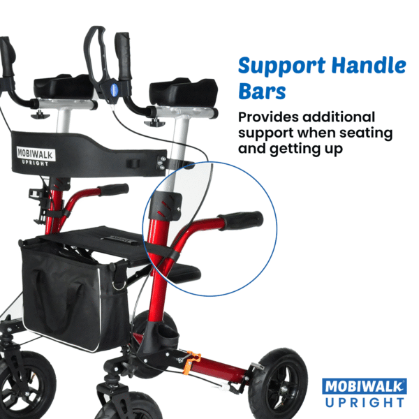 Upright Rollator for elderly, upright rollator for poster correction, standing up rollator,