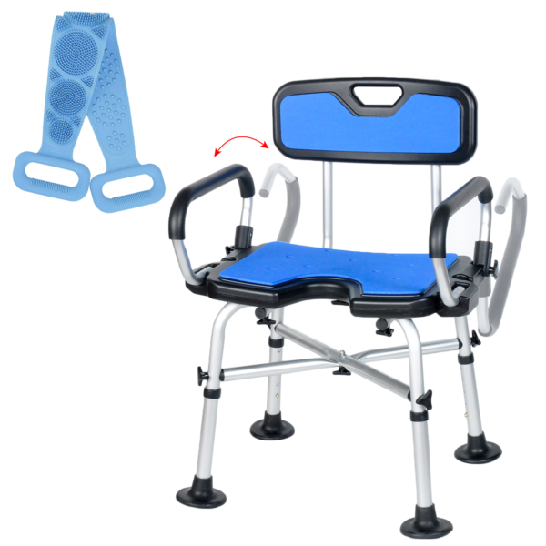 Bio Lec Mobility Shower Chair with Backrest & Armrest