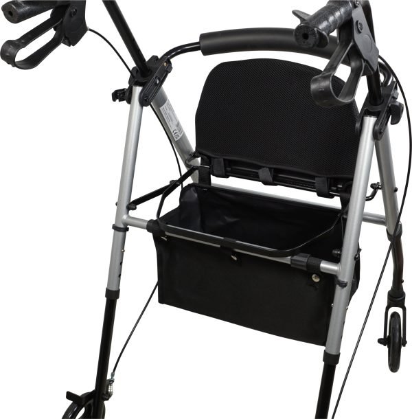 Lightweight folding 4 wheel rollator