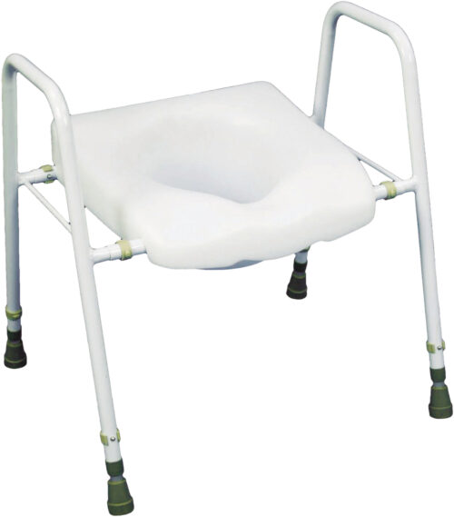 Width Height Adjustable Toilet Raiser Seat and Frame | for Elderly & Disabled - Image 1