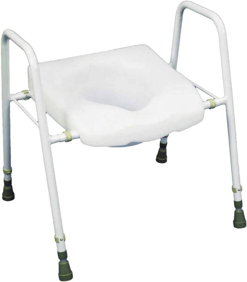 Width Height Adjustable Toilet Raiser Seat and Frame | for Elderly & Disabled - Image 1
