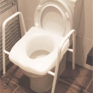 Raised Toilet Seat and Frame | for Elderly | Disabled | Adjustable Height