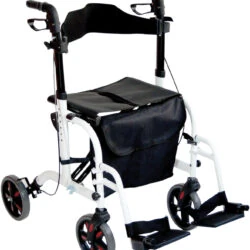 Lightweight Folding Rollator With Seat and Travel Wheelchair | Rollator & Manual Wheelchair For Disabled & Elderly - Image 13