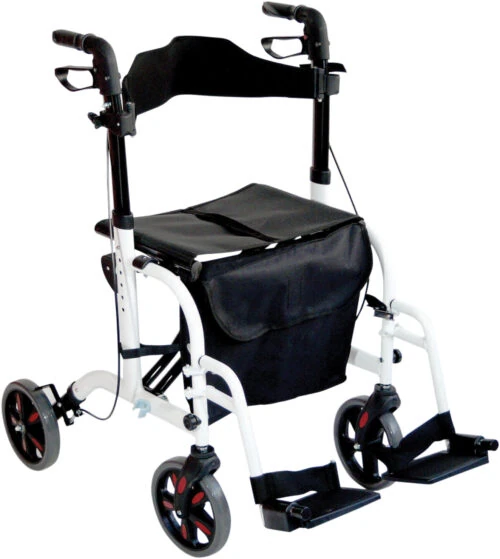 Lightweight Folding Rollator With Seat and Travel Wheelchair | Rollator & Manual Wheelchair For Disabled & Elderly - Image 13