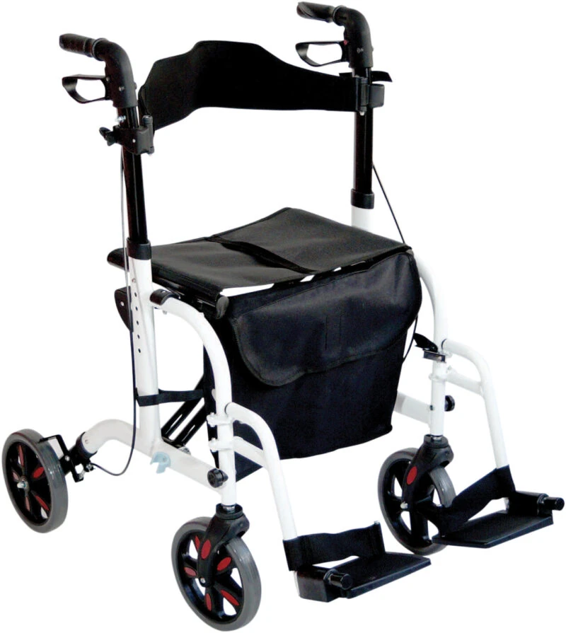 Lightweight Folding Rollator With Seat and Travel Wheelchair | Rollator & Manual Wheelchair For Disabled & Elderly - Image 13