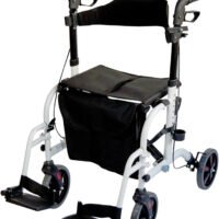 2 In 1 Rollator with seat Transit Chair
