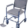 Wheeled Commode With Padded Seat | Mobile Commode | Rolling Commode Chair | Pre Assembled