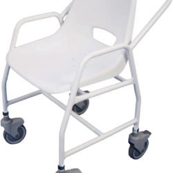 Wheeled Shower Chair with Brakes | Adjustable Height | Hythe Mobile Shower Chair - Image 7