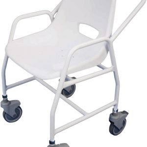 Wheeled Shower Chair with Brakes | Adjustable Height | Hythe Mobile Shower Chair