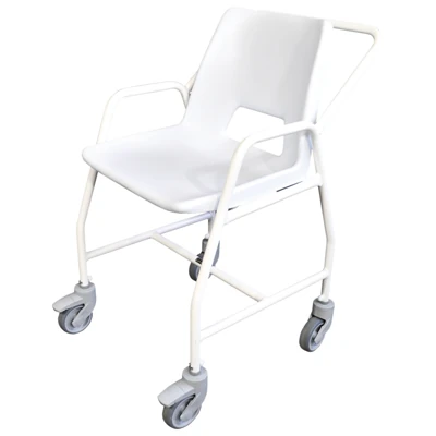 Wheeled Shower Chair with Brakes | Adjustable Height | Hythe Mobile Shower Chair - Image 2